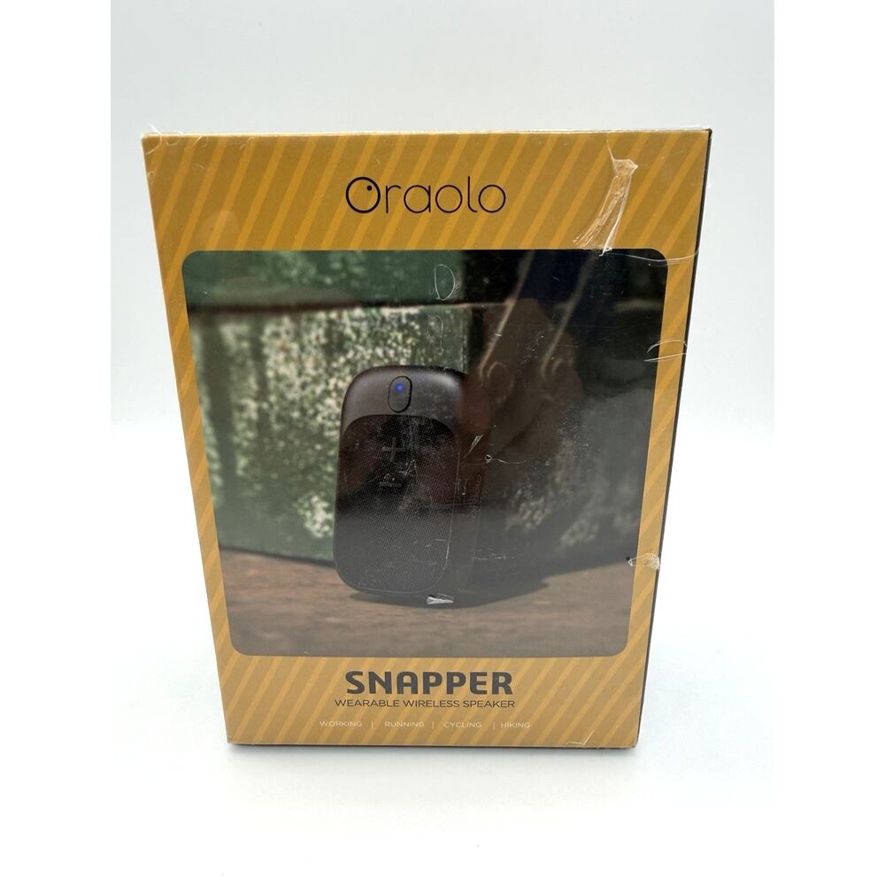 Snapper Wearable Bluetooth Speaker Clip-On, 18H Playtime, Mic-New - Sealed